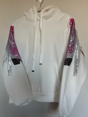 FashioNova Bride Hoodie rhinestone thumbnail 1