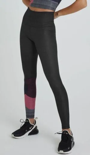 NEW Wear It To Heart High Waist Rise Leggings Charcoal Topsy Turvy Reversible XS thumbnail 5