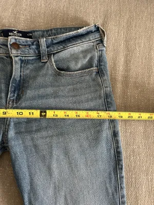 Vtg Hollister Y2K 90s Jeans Low Rise Blue 8R thumbnail 10
