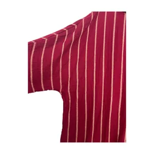 New Belle Isle Torrid Tunic Top Womens Large Red Striped Gauze Cotton Beach Boho thumbnail 4