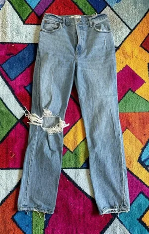 ABERCROMBIE & FITCH Ultra High Rise 90s Denim Jeans Size US 6 thumbnail 1