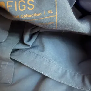 Womens FIGS royal blue rafaela oversized scrub top thumbnail 2