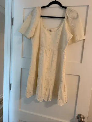 Rip Curl Cream Eyelet Dress thumbnail 3