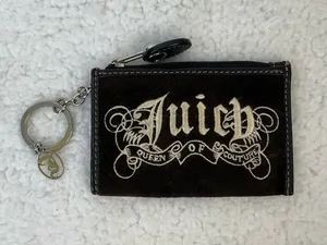 Juicy Couture Vintage Queen of Couture Velour Coin Wallet thumbnail 1
