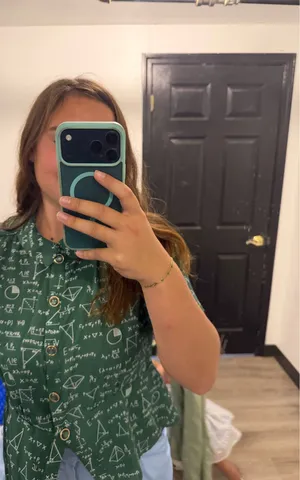 Modcloth Green math shirt thumbnail 3