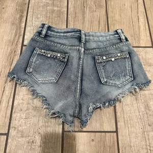 Mid Waist Booty Shorts Mid Rise Denim Shorts Jeans Shorts Summer Pants Stretch thumbnail 2