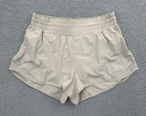 Lululemon Hotty Hot High Rise Shorts 2.5" Taupe Athletic Athleisure Women's 8 thumbnail 1