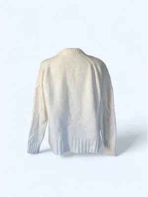 Hobbs London Old Money Quiet Luxury Cable Knit Sweater Size Large thumbnail 4