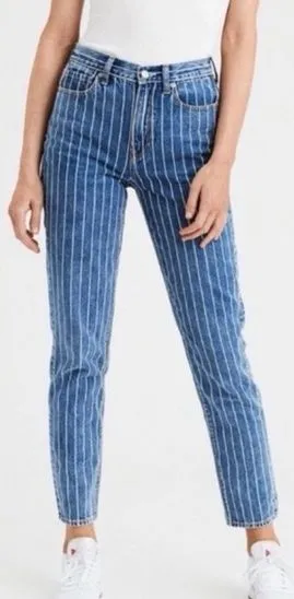 American Eagle Mom Jean Retro Striped thumbnail 1