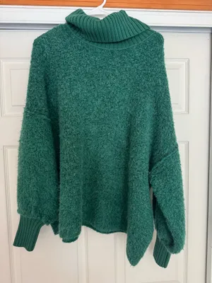 Free People Turtleneck Sweater Chunky thumbnail 1