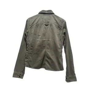 Vintage Abercrombie & Fitch Army Green Button Up Collared Shirt Medium‎ Cotton thumbnail 2