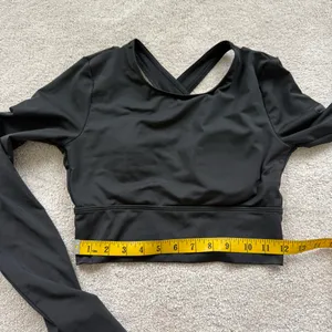 Gym Top T-shirt Crop Top Blouse Cover Up Tee Long Sleeve Sport Tee Slim Fit Top thumbnail 7