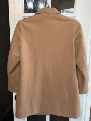OLD NAVY Classic Camel Single-Button Wool-Blend Coat Size MP Minimalist Capsule thumbnail 3
