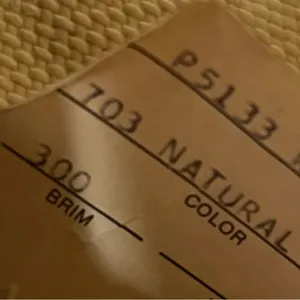 Stallion by STETSON straw cowboy hat, tan, hard shell, 7 1/8 thumbnail 7
