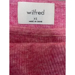 Aritzia Wilfred Pink Wool Cashmere Bustier Ribbed Knit Cami Tank Crop Top Sz XS thumbnail 5