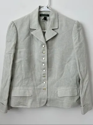 Lauren Ralph Lauren 100% Linen Suit SET Size: 6/10 thumbnail 1