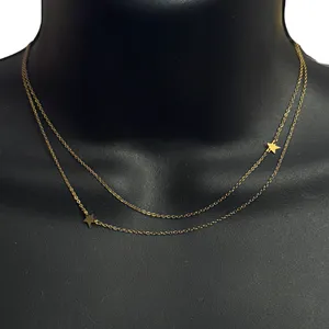 Jennifer Zeuner dainty star double necklace thumbnail 2