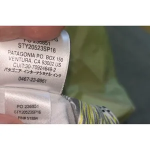 Patagonia Morning Glory Floral Dress Sz Small Gray White Stretch Sporty Active thumbnail 6