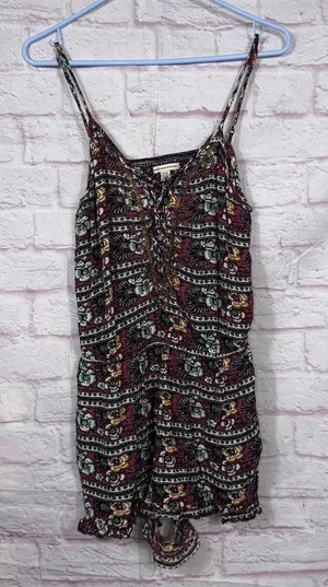 American Eagle Outfitters Women's Medium Boho Print Romper thumbnail 1