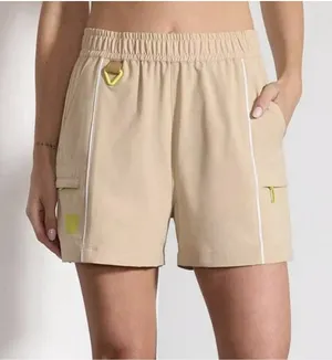 MPG Womens Rove‎ Shorts with Piping Tan Size Small 3.5" Inseam Outdoor Hiking thumbnail 1