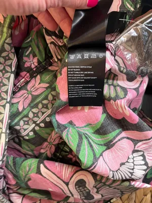 NWOT Farm Rio Floral Tiered Mini Dress - Pink & Green Size S thumbnail 12