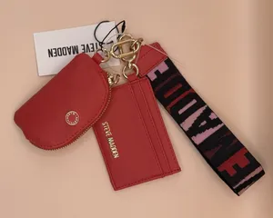 Steve Madden Barisa Red Pouch‎ with Wristlet Card Holder Set New thumbnail 1