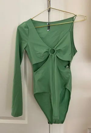 ZARA One Sleeve Green Body Suit thumbnail 3