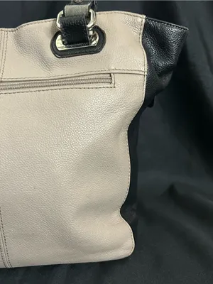 Tignanello Classic Two-Tone Tote Bag Black & Cream thumbnail 3