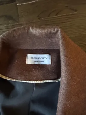 Women’s Rust Brown Relaxed Trench Coat Size M thumbnail 2