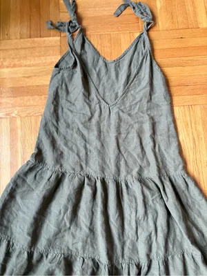 🍃 unbranded tiered sage jumper dress 🍃 thumbnail 4