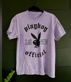 PLAYBOY OFFICIAL 1953 Vintage Wash 100% Cotton Unisex T-Shirt Adult Size M. GUC thumbnail 1