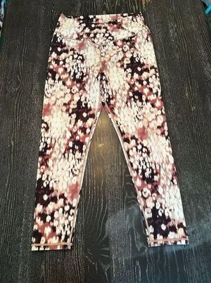 OFFLINE by Aerie High Rise Crossover Leggings Abstract Multicolor XL thumbnail 1