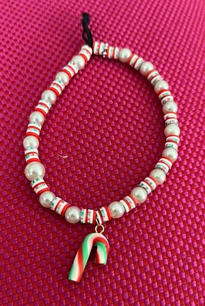 Candy cane phone charm thumbnail 1