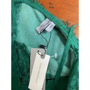 Anthropologie Bl^nk London Green Tropical Lace Maxi Slip Dress NWT S thumbnail 5