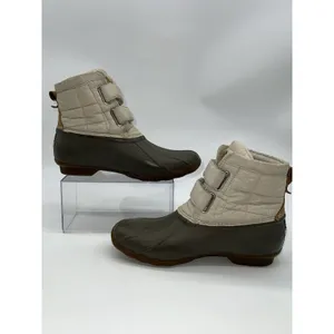 Sperry Beige Upper/Putty Rubber Women's Saltwater Jetty Duck Boots Size 9 thumbnail 2