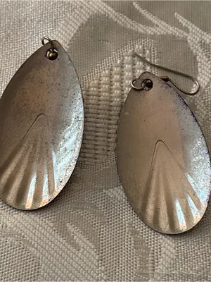 Minnesota Vikings Logo Oval Dangle Earrings 1.5”H NFL Football Purple Yellow New thumbnail 5