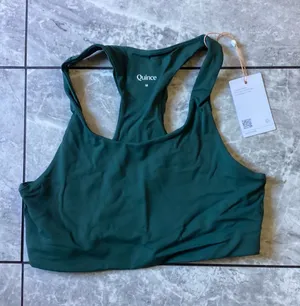 Quince Ultra-Form Scoop Neck Longline Bra Forest Green M LB52915-ATG001-21329 thumbnail 1