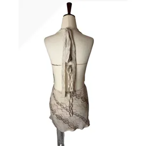Princess Polly Snakepit Halter Plunge Mini Dress Women 0 Ivory Snake Print Party thumbnail 3