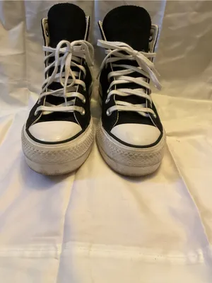 Converse Chuck Taylor All Star Lift High Top Black White Platform Sneakers Sz 6 thumbnail 5
