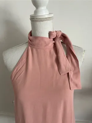 Wilfred • NWT Rose Pink Halluin Blouse High Neck Tank Top thumbnail 3
