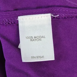 J. Jill Purple Soft Luxe Dolman Sleeve Button Front Blouse Medium WTP337251 thumbnail 6