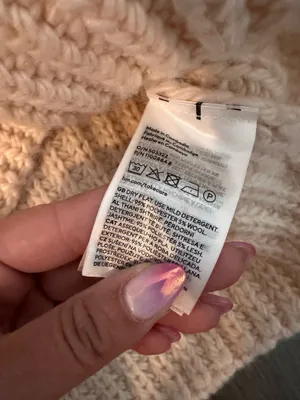 H&M White Chunky Sweater thumbnail 4
