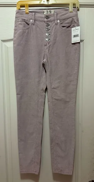 Frosted Lilac Free People Sun Chaser Corduroy Skinny thumbnail 1