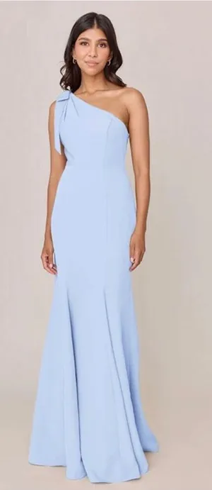 Revelry Rowan periwinkle crepe dress NWT thumbnail 1