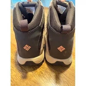 Columbia Crestwood Hiking‎ Boots Grey Brown Pink Womens 8W thumbnail 4
