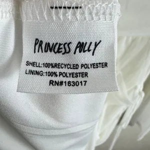 Princess Polly NWT Martinez White Mesh Long Sleeve Mini Dress Square Neck Size 0 thumbnail 11