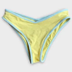 NEW MONTCE Sunshine Binded Lulu Bikini Bottoms Size Small Yellow thumbnail 8