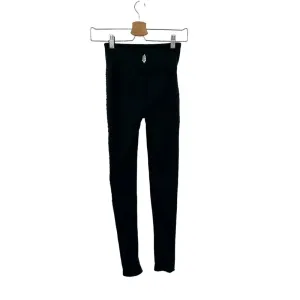 Free People Movement Side‎ Woven Lattice High Waisted Leggings Black Size XS thumbnail 4