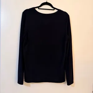 SHEIN Women's Colorblock Long Sleeve Shirt Size XL – Black/Blue/Gray, Excellent thumbnail 2