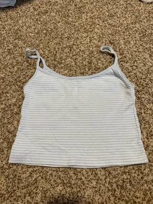 Brandy Melville Cropped Striped Tank Top thumbnail 2